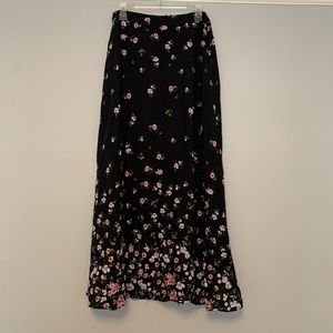 Zara maxi skirt with floral print